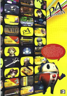 an advertisement for the game persona persona