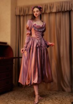 Materials: Shell: 100%Polyester Lining: 100%Polyester Features: Skirt embellished with tiny flowers Zip on the back The Romantics, Princess Rapunzel, Wool Clothing, Rural Life, Fish Bone, Tiny Flowers, Effortless Chic, Sleeve Designs, Rapunzel