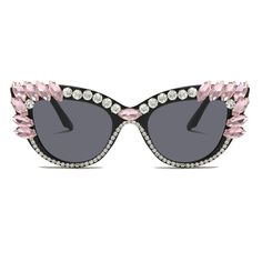 PRICES MAY VARY. CAT EYE DESIGN - Rhinestone embellishments, luxurious shiny crystal sunglasses, full of retro style, make you more eye-catching in the crowd, perfect with different styles of clothing and styling. LIGHT-WEIGHT FRAME - Slim & lightweight frame, non-slip, not easily deformed, no pressure on the nose for long-term wear, bringing you a unique and comfortable wearing experience. HIGH QUALITY MATERIALS - Frame made of high-quality plastic, perfect detailing, not easy to break, long-te Diamond Cat, Crystal Sunglasses, Rhinestone Sunglasses, Cat Eye Sunglasses Women, Wedding Glasses, Retro Cats, Rhinestone Embellishments, Eye Design, Retro Sunglasses