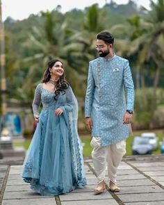 Dulha and Dulhan Matching Dress Indian Engagement Outfit, Indian Wedding Reception Outfits