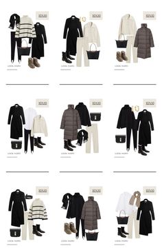 Winter 2024 Capsule Wardrobe, Travel Outfit Winter, Winter Capsule Wardrobe Travel, Winter Travel Wardrobe, Winter Outfits Casual Cold, Travel Outfit Winter Cold Weather, Winter Outfits Casual, Fashion Outfits Casual