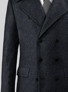 Step up your style this colder season with our Highlander Heavy Blue Bedford Tweed GQ Overcoat. Carefully crafted from premium wool fabric, this coat is more than just fashionable – it's a reliable defense against chilly winds, keeping you both stylish and cozy. The classic blue color exudes elegance, and the unique pattern blends traditional tailoring with modern flair. Whether it's a formal event or a business meeting, this designer coat stands as your ultimate ally.   Look Includes 
    High Luxury Tweed Wool Coat For Work, Luxury Wool Outerwear For Business Casual, Gray Wool Single-breasted Outerwear, Tailored Tweed Wool Coat With Lapel Collar, Winter Wool Coat With Lapel Collar For Cold Weather, Luxury Notch Lapel Sport Coat For Winter, Luxury Winter Sport Coat With Notch Lapel, Elegant Wool Sport Coat For Winter, Winter Formal Tweed Sport Coat