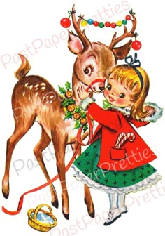 Images Noêl Vintages, Reindeer Card, Vintage Holiday Cards, Vintage Christmas Images, Vintage Xmas, Deer Christmas, Old Christmas, Old Fashioned Christmas, Oh Deer