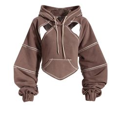 40745985998909|40745986031677|40745986064445 Cut Out Hoodie, Hip Hop Aesthetic, Big Size Fashion, Hip Hop Hoodies, Street Fits, Outfit Autumn, Outfit Halloween, Aesthetic Hoodie, Cropped Pullover