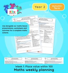 two worksheets with the words, year 2 and summer term written on them