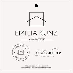 the logo for an apartment development in germany, designed by emila kunz