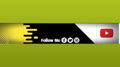 an image of a yellow and black tube with the word follow me on it's side