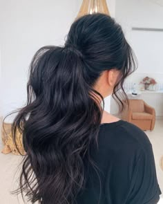 Hairstyles Images, Messy Ponytail Hairstyles, Volume Ponytail, Long Ponytail Hairstyles, Low Ponytail Hairstyles, Curled Ponytail, Pony Hairstyles