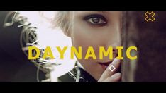 a woman holding her hand to her face with the words daynamec in front of her