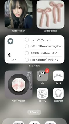 an iphone screen with the text'i love you'in different languages and pictures