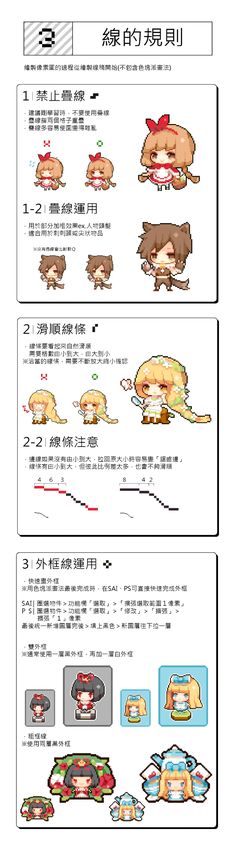 the instructions for how to make an anime character