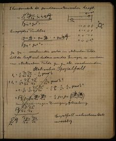 an old book with writing on it in black and white ink, containing calculations for different types of electrical devices