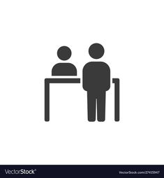 two people sitting at a table icon