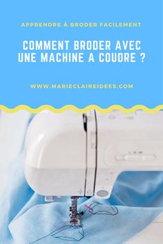 a sewing machine with the words comment brother avec une machine a coudre?