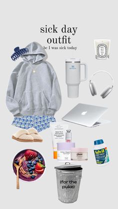 Cute Sick Day Outfits, Comfy Lazy Day Outfits, Cute Everyday Outfits Casual Comfy, Cozy Sick Day Outfit, Pick A Outfit, Aesthetic Sick Day Outfits, Sick Outfit Comfy, Fits For When Your Sick, Comfy Sick Day Outfits