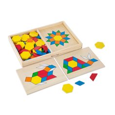 two wooden puzzles with different shapes and sizes are on sale for $ 19 99 at ebay