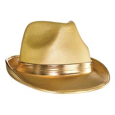 Buy Costume Accessories Gold fedora hat for adults sold at Party Expert Gold Theme Party, Party Expert, Girls Tea Party, Halloween Tableware, Boho Birthday, Costume Themes, Halloween Items, Gold Party, Halloween Accessories