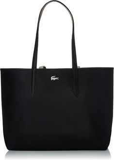 Lacoste Store, Tote Design, Crocodile Logo, Reversible Tote Bag, Lacoste Women, Reversible Tote, Top Handle Handbags, Handbag Black, Fashion Toys