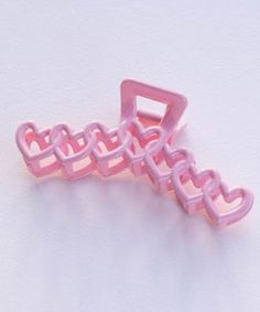 Get a grip (pun intended) with this Heart Jumbo Hair Clip in Pink! With its 5 inch width, this non-damaging clip will hold your locks in place without pulling or tugging. A cute and practical addition to your hair accessory collection! Width: 5 inch Non-damaging Claw clip style Heart cutout detail Made in the US Pink Claw Clip, Hair Accessories Collection, Pink Colour, Claw Clip, Clip Ins, Hair Accessory, Hair Clip, Pink Color, Hair Clips