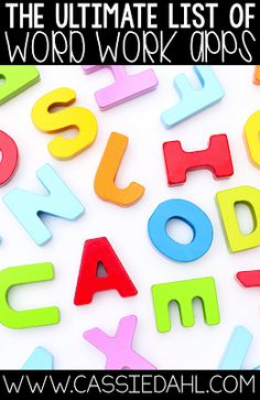 the ultimate list of word work for kids