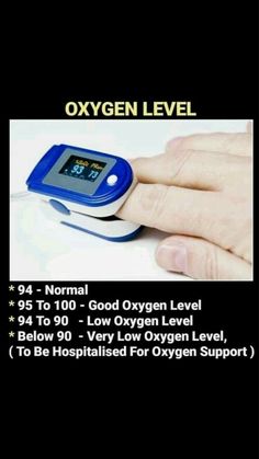 an ad for oxygen level with instructions on how to use the device in this case