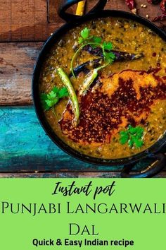 Instant Pot Mixed Dal - Punjabi Langarwali Dal - Homestyle Dal made with split urad and channa dal using pressure cooker or Instant Pot.Vegetarian Quick lentil recipe.  - This recipe of Mixed Dal goes very well with Rice and rotis.This North Indian Dal recipe is very healthy and nutritious.In fact, it is a great source of vegan protein.   #dal #lentil #langarwalidal #dalrecipe #indiandal #punjabi #vegetarian #recipe #indian#instantpot #pressurecooker- Indian Dal Recipe, Instant Pot Vegetarian, Street Food India, Pressure Cooker Recipe, Vietnamese Dessert