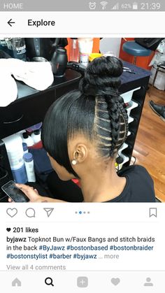 ✨Twitter, IG,& Pinterest: @whodafuckislaje for poppin' errthang. ✨ Ponytail Hairstyles Black Women, Classic Ponytail, Quick And Easy Hairstyles, Hairstyles Black Women, Effortless Beauty, Natural Hair Updo, Girls Braids, Hair Braids, Ponytail Styles