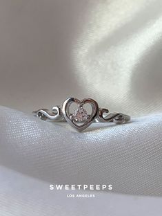 Ethereal Heart Ring (Silver) Silver Heart Ring, Gold Dipped, Support Team, Ring Silver, Get Back, Silver Heart, Ring Bracelet, Earring Necklace