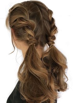 Rope Braid Pigtails, Pigtails Braids, Braid Pigtails, Hair Pigtails, Rope Braided Hairstyle, Event Hairstyles, Rope Braid, Pigtail Braids, Pigtail Hairstyles