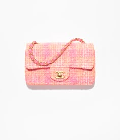 Chanel Handbags Collection, Chanel Mini Flap Bag, Chanel Classic Flap Bag, Tweed Bag, Chanel Pink, Handbags Collection, Dream Bag