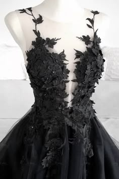 Macabre Wedding, Starfall Ball, Black Lace Evening Dress, Lace Long Prom Dress, Black Lace Prom Dress, Black Wedding Gowns, Tulle Long Prom Dress, Prom Dress Black, Formal Dresses Graduation