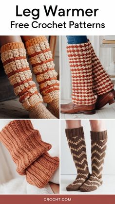 When the cold weather sets in, staying warm without compromising fashion can be possible with these Leg Warmer Free Crochet Patterns! Leg Warmer Patterns Free, Diy Crochet Leg Warmers, Crochet Leg Warmers Free Pattern Easy, Easy Crochet Leg Warmers, Crochet Leg Warmers Free Pattern, Leg Warmers Crochet Pattern, The 80s Fashion, Thigh High Leg Warmers, Crochet Leg Warmers