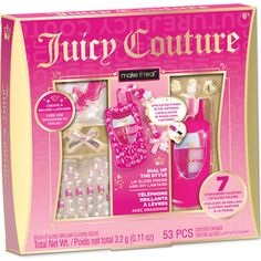 JUICY COUTURE: DIAL UP THE STYLE LIP GLOSS PHONE & DIY LANYARD - The flip phone is back, and we can't wait to bling out this little beauty! Deck out the nostalgic phone palette in gems and stickers. Create a beaded phone lanyard using the included materials and take this duo to go. The flip phone houses 7 shades of lip gloss waiting to add a pop of color to any look. The applicator cleverly stores in the antenna for easy styling. This set makes a great gift idea for tweens, no matter the occasion! The perfect introduction to makeup for tweens looking to experiment with their style. The lip gloss is safety tested for kids ages 6+. | Juicy Couture Dial Up the Style Lip Gloss Phone & DIY Lanyard (Multicolor, One Size) by Make It Real | Kids Toys | Maisonette collects the best children’s produ Test For Kids, Diy Lanyard, Juicy Couture Bracelet, Art Zine, Birthday Goals, Lip Gloss Colors, Beaded Lanyard, Creative Drawing Prompts, Gloss Labial