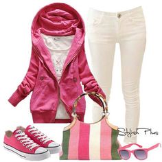 Pink Converse Shoes, Outfits With Pink, Relaxed Outfit, Dope Fashion, Cold Weather Outfits, Pinterest Fashion, Converse Sneakers