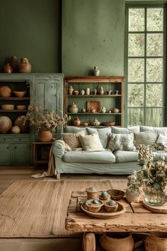 29 Cottagecore Living Room Ideas 5 Pastel Colors Palette, Living Room Color Ideas, Room Color Ideas, Rustic Stone Fireplace, Chinese Traditional Art, Vintage Lace Curtains