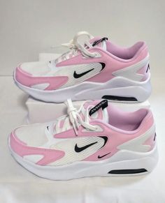 Comfortable Pink Running Shoes For Jogging, Sporty Pink Nike Air Max For Running, Pink Low-top Nike Air Max For Running, Light Sports Sneakers, Pink Athletic Fit Sneakers For Light Sports, Pink Nike Air Max Running Shoes With Cushioned Footbed, Pink Nike Air Max For Sports, Casual Pink Nike Air Max For Sports, Pink Nike Air Max For Running