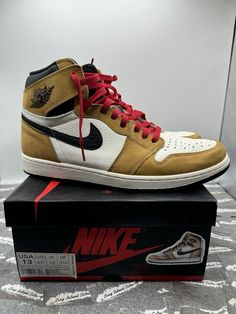 Thank you for checking out my listing. Up for grabs is a pair of Jordan 1’s. They are worn and are 100% authentic. They are size 13. Don’t miss your chance to add these to your collection. Shoes will be shipped double boxed with tracking. If you have any questions, feel free to message me. Jordan Retro 1, Nike Air Jordan Retro, Retro 1, Air Jordans Retro, Size 13, Jordan Retro, Nike Air Jordan, Jordan 1, Air Jordans