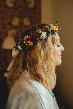 Bride Hair Flower Crown, Flower Crown Boho Wedding, Wildflower Crown Wedding, Floral Bridal Crown, Flower Hair Crown, Real Flower Crown, Fresh Flower Crown, Bridal Flower Crown Boho, Bridesmaid Flower Crown