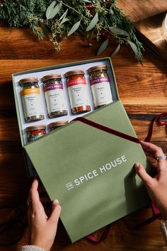 the spice house box is open and ready to be opened