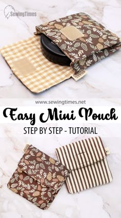 Small Pouch Sewing Pattern No Zipper, Small Fabric Bags Diy, No Zipper Bag, Beginner Sewing Zipper Pouch, Sew Pouch No Zipper, Easy Sew Pouch No Zipper, Sewing Small Bags Zipper Pouch, Diy Fabric Envelope Pouch, Small Pouches Pattern