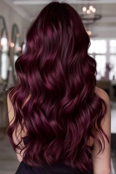 40 Chocolate Cherry Brown Hair Ideas for the Ultimate Luxurious Look Chocolate Cherry Brown Hair, Dark Cherry Hair Color, Cherry Red Hair Color, Dark Cherry Hair, Red Hair Styles, Hair Styles To Try, Cherry Brown Hair, Pelo Color Vino, Cherry Cola Hair