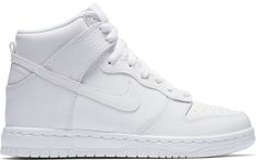 Nike Dunk High (2017) Sneakers in White White Nike High Tops, Nike High Tops, Shoes Sneakers Nike, Dunk High, Nike Dunk High, Hot Sneakers, White Nike, Jordan Retro, Adidas Yeezy