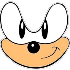 an image of a cartoon character with big eyes and large ears on it's face