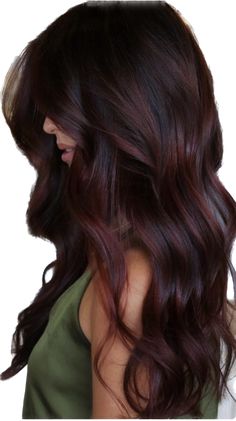 Dark Red Hair Color Ideas, Red Hair Color Ideas, Dark Red Hair Color, Hair Color Underneath, Red Hair Inspo, Cherry Hair, Dark Red Hair, Autumn Look, Trends For 2024