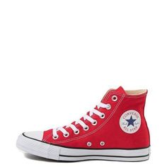 Red All Star, Red Chucks, Converse Red, Red Converse, Taylor Red, Red Sneakers, Converse Sneakers, Hi Top, Converse Chuck Taylor All Star