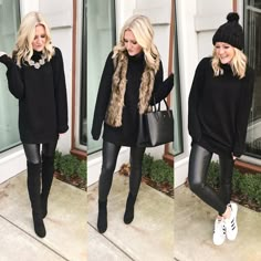 Christmas Leather Pants Outfit, Leather Pants Christmas Outfit, Black Leather Pants Outfit Dressy, High School Reunion Outfit, Leggings Outfit Dressy, Leather Leggings Outfit Night, Leather Leggings Outfit Winter, Black Leather Leggings Outfit, Christmas Outfits Dressy