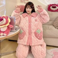 Home · KOSMUI · Online Store Powered by Storenvy Strawberry Pajamas, Strawberry Design, Hipster Outfits, Pajamas Set, Kawaii Clothes, Soft Flannel, Have A Great Day, Pretty Outfits, Aesthetic Clothes