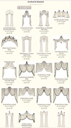 the instructions for how to tie up curtains and drapes in an old - fashioned style