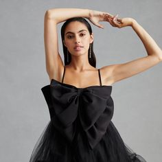 Take A Bow Tulle Mini Dress | Nuuly Rent Dark Feminine Style, Tulle Mini Dress, Tulle Bows, Mini Bows, Babydoll Dress, Baby Bows, Tulle Dress, Dress With Bow, Feminine Style