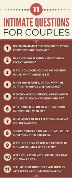 Intimate Questions For Couples, Questions For Couples, Intimate Questions, Romantic Date Night Ideas, Image Couple, Relationship Lessons, Fun Questions To Ask, Relationship Challenge, Healthy Relationship Tips